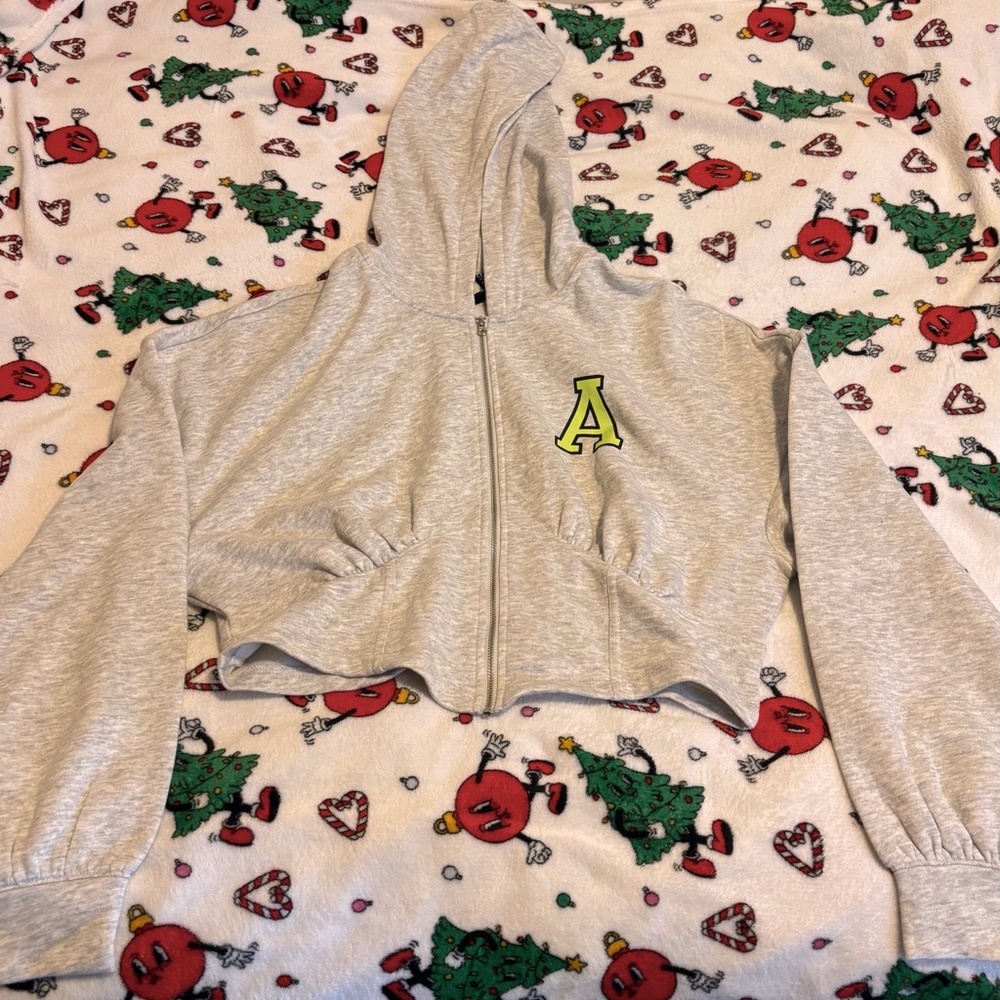 H&M Corset Zip-up sweater
